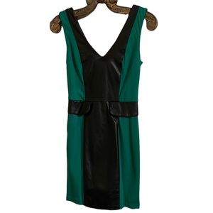 XOXO Green with Faux Black Leather